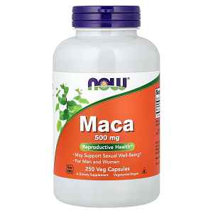 Now® Foods NOW Maca, 500 mg, 250 rostlinných kapslí