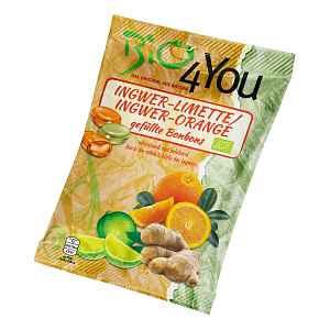 PROBIO Bonbony zázvor–limeta & zázvor–pomeranč BIO 75 g