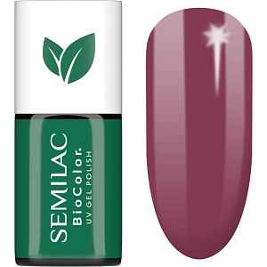 Semilac UV Hybrid BioColor gelový lak na nehty s použitím UV/LED lampy odstín 718 Natural Cyclamen 7 ml