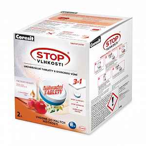 Ceresit STOP VLHKOSTI Pearl náhradní tablety 2x300 g energické ovoce