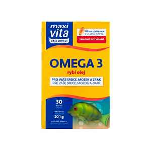 Maxi Vita Vaše Zdraví Omega 3 rybí olej 30 kapslí 20,1 g