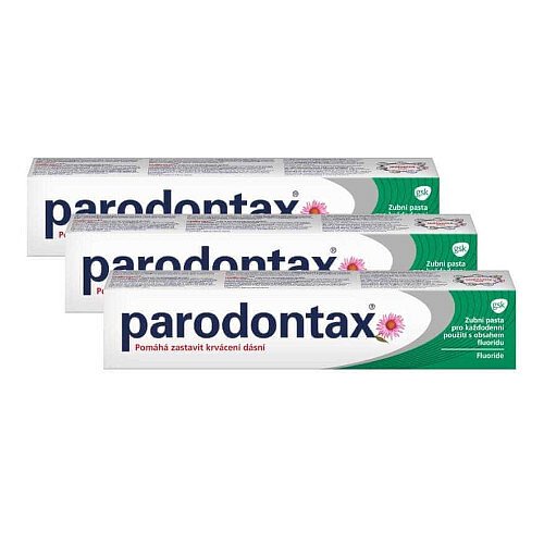 Parodontax Zubní pasta proti krvácení dásní Fluoride Tripack  3 x 75 ml