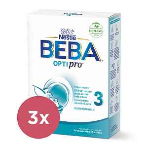 3x BEBA OPTIPRO® 3 Mléko batolecí, 500 g​