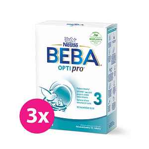 3x BEBA OPTIPRO® 3 Mléko batolecí, 500 g​