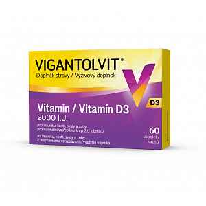 VIGANTOLVIT D3 2000 I.U., 60 tobolek