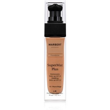 Marbert SuperMatPlus matující make-up SPF 20 odstín 03 Warm Beige 30 ml