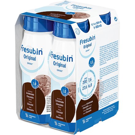 Fresubin original s čokol.příchutí perorální roztok 4 x 200 ml