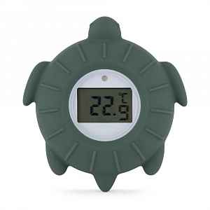 Petite&Mars Teploměr silikonový digitální Turtle Terry Misty Green 0m+