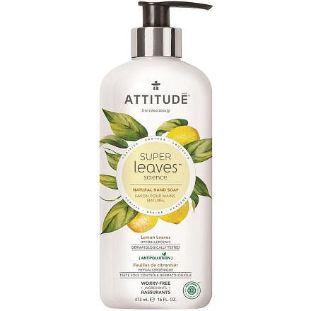 Přírodní mýdlo na ruce ATTITUDE Super leaves s detoxikačním účinkem - citrusové listy 473 ml