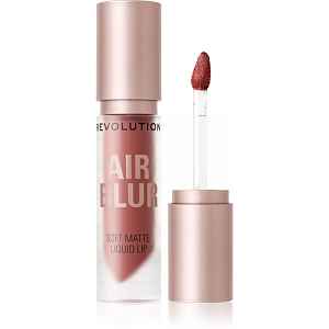 Revolution Air Blur Liquid Lipstick lehká tekutá matná rtěnka odstín Whisper 3.5 ml