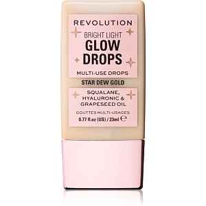 Revolution Bright Light Glow Drops tekutý rozjasňovač odstín Golden Star Dew 23 ml