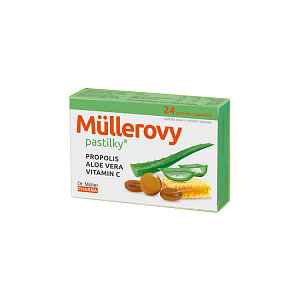 Müllerovy pastilky s propolisem a Aloe vera 24ks