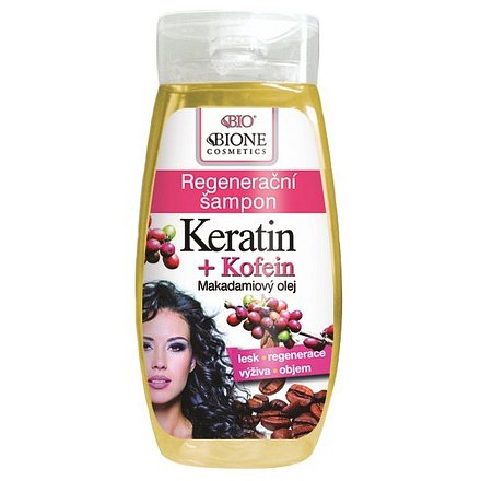 BIO KERATIN + KOFEIN regenerační šampon 260ml