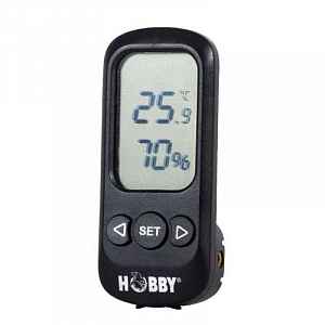 Hobby digitální teploměr a vlhkoměr s funkcí alarmu s přesností +/- 0,5° C, +/