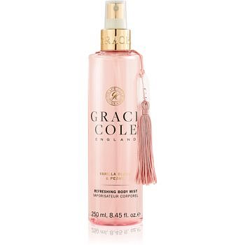 Grace Cole Vanilla Blush & Peony osvěžující mlha na tělo 250 ml