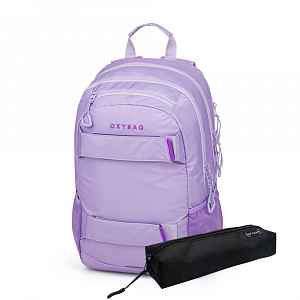 Oxybag OXY SPORT - set 2 ks: studentský batoh Violet, penál