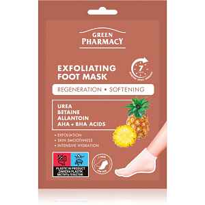 Green Pharmacy Foot Care Exfoliating Foot Mask regenerační maska na nohy a nehty 2x20 ml