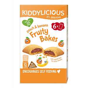Kiddylicious Koláčky broskvovo-banánové 6x22 g