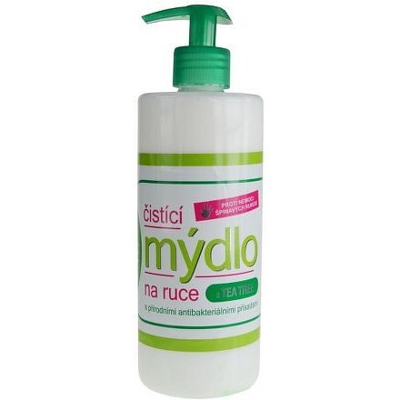 Vivaco čistící mýdlo na ruce s přírodními antibakteriálními přísadami a Tea Tree 500 ml