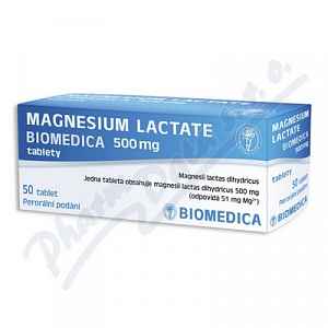 Magnesium lactate Biom.500mg por.tbl.nob.50x500mg