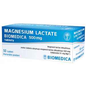 Magnesium lactate Biom.500mg por.tbl.nob.50x500mg