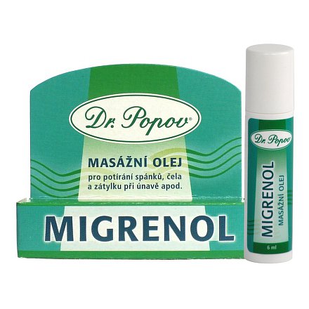 Migrenol Roll-on masážní olej 6ml Dr.Popov