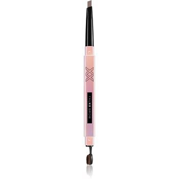 XX by Revolution FAUXX BROW automatická tužka na obočí s kartáčkem odstín Deep Auburn 0,28 g