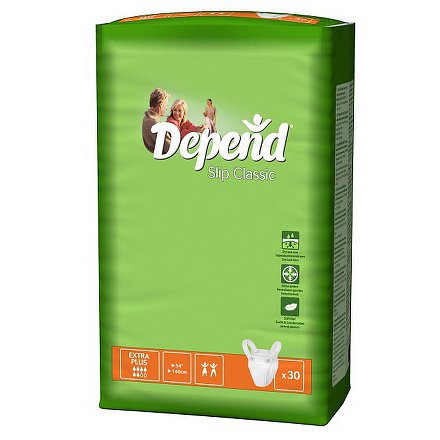 Depend natahovací kalhotky Slip Classic Extra Plus 30ks