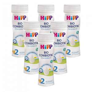 Hipp 2 BIO Combiotik Pokračovací mléčná kojenecká výživa 6x200 ml