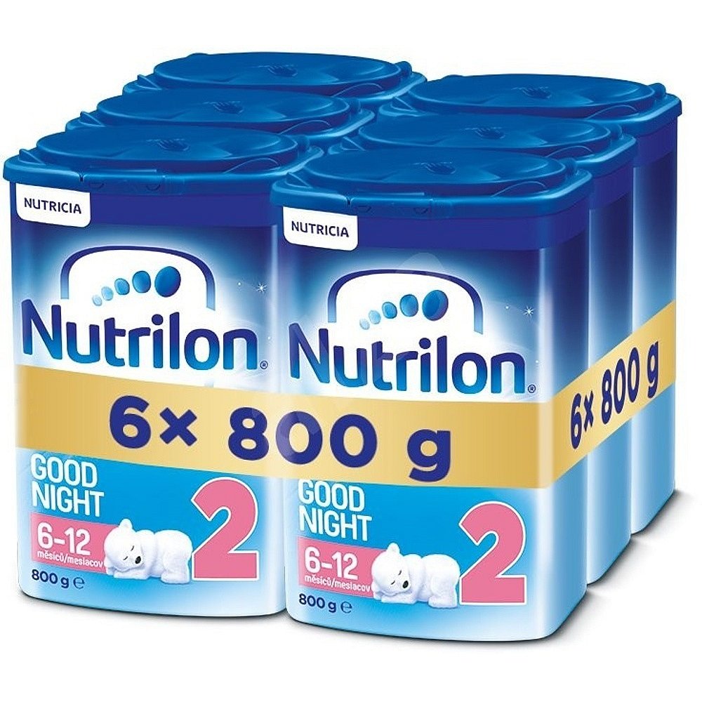 NUTRILON 2 Good Night pokračovací kojenecké mléko od ukončeného 6. měsíce 6 x 800 g