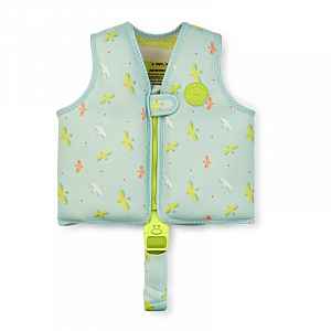 Saro Baby plavecká neoprenová vesta s UV ochranou (3-6r) Tropicool Green