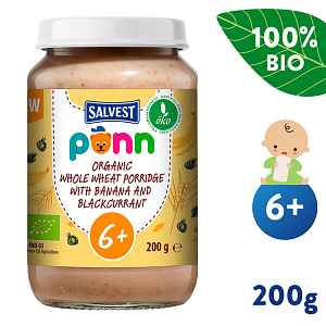 SALVEST Põnn BIO Celozrnná kaše s banánem a černým rybízem 200 g