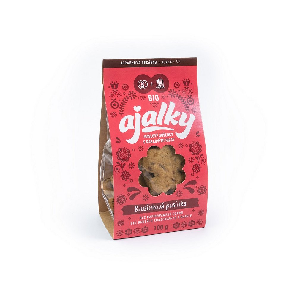 AJALA Ajalky brusinková pusinka 100 g BIO