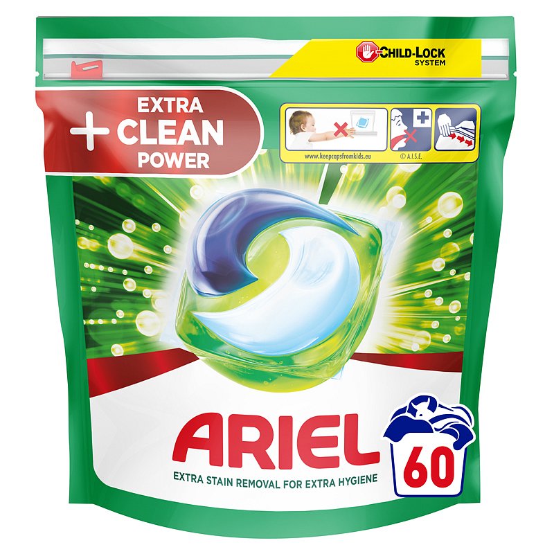 ARIEL Extra Clean kapsle na praní 60 ks