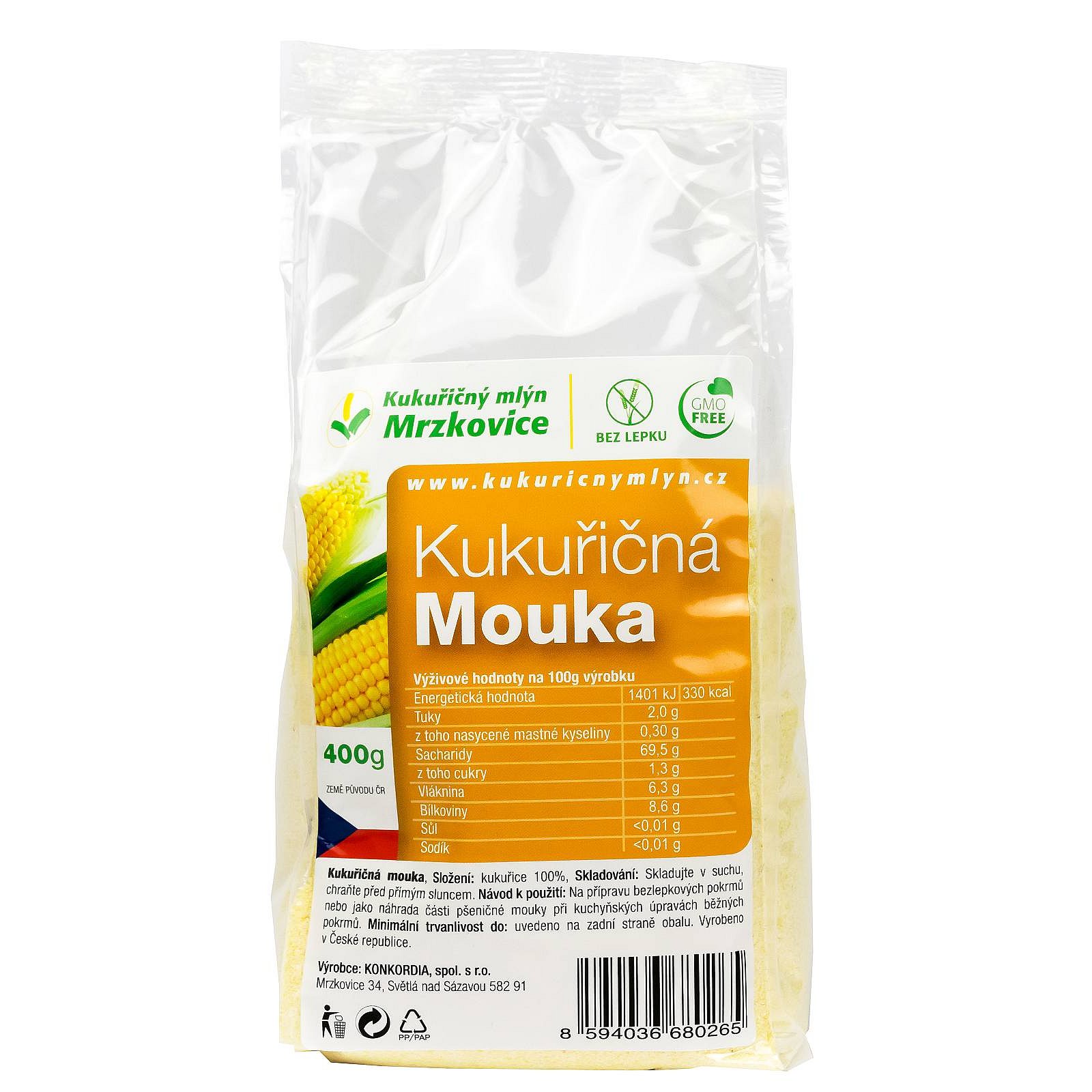 Kukuřičný mlýn Mrzkovice Kukuřičná mouka 400g