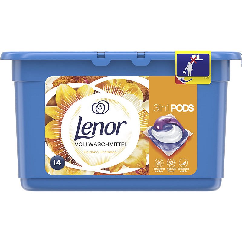 LENOR Silk Orchid 14 ks - tablety na praní