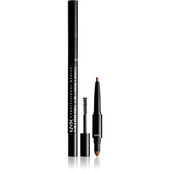 NYX Professional Makeup 3-In-1 Brow Pencil víceúčelový produkt na obočí odstín 04  Caramel