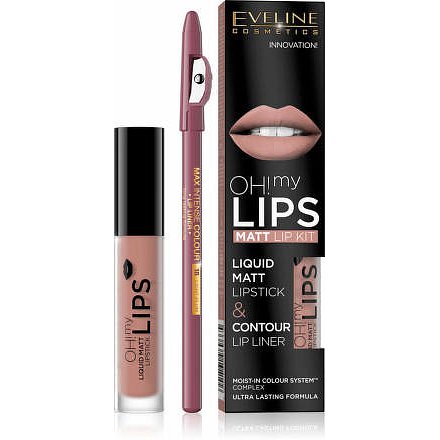 Oh my lips - lesk + konturovací tužka - 08 Lovely rose