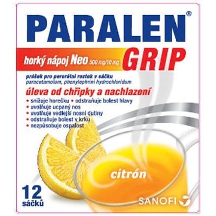 Paralen Grip Horký Nápoj Neo 12 sáčků