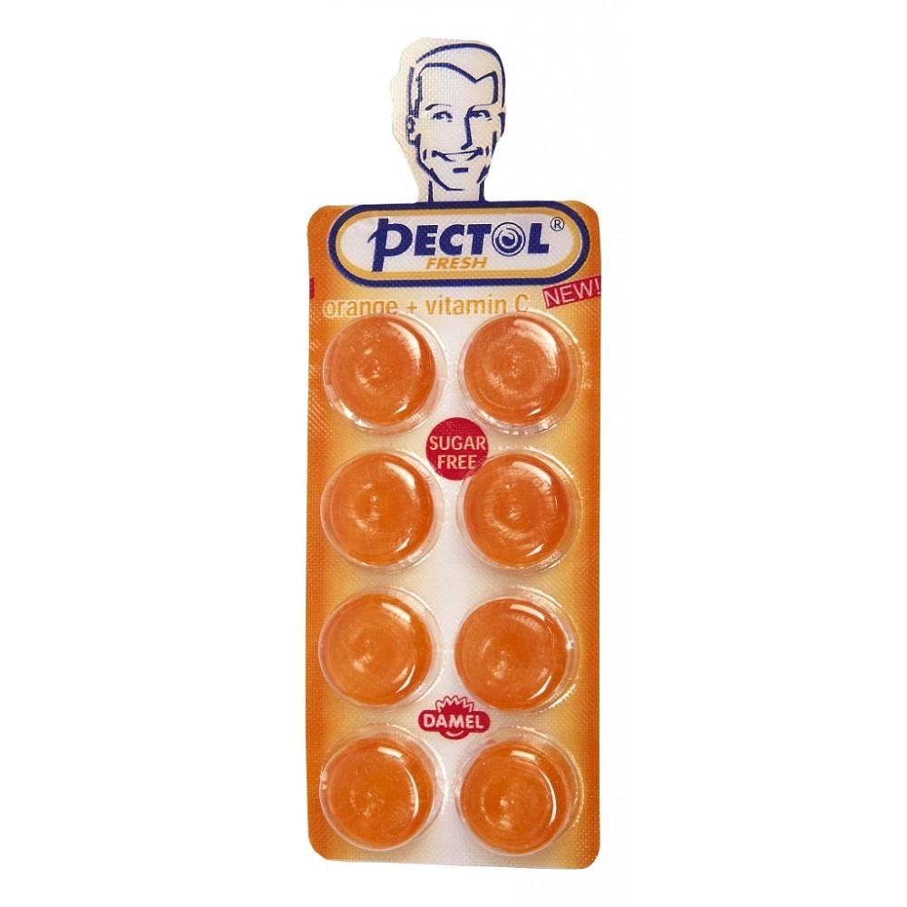 Pectol-pomerančový drops s vit.C blistr
