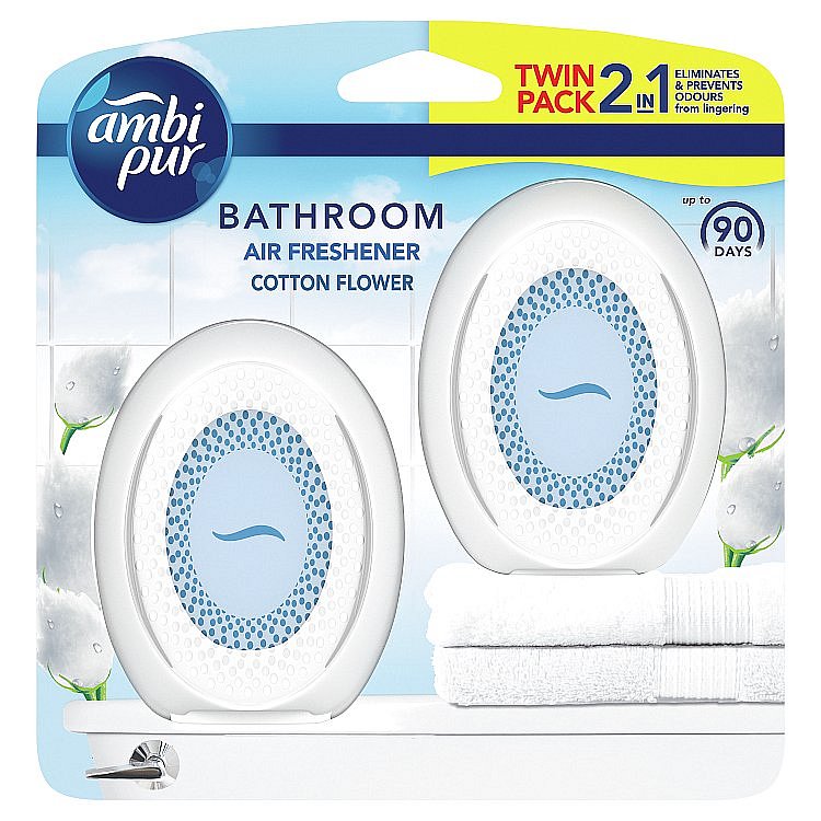 Ambi Pur Bathroom Cotton Fresh Osvěžovač Vzduchu   2x7,5 ml