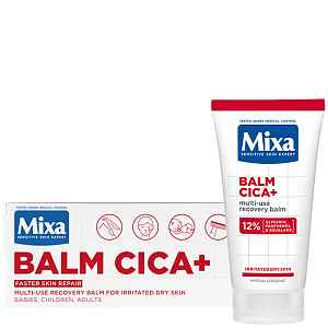 Mixa Balm Cica+, víceúčelový regenerační balzám s 12% glycerinem, panthenolem a skvalenem, 50 ml