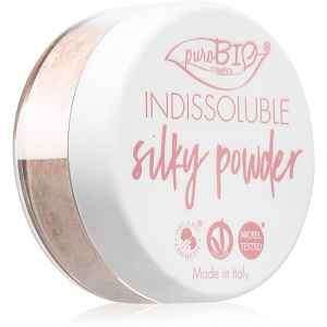 puroBIO Cosmetics Indissouble matující sypký pudr odstín 02 Peachy Pink 8 g