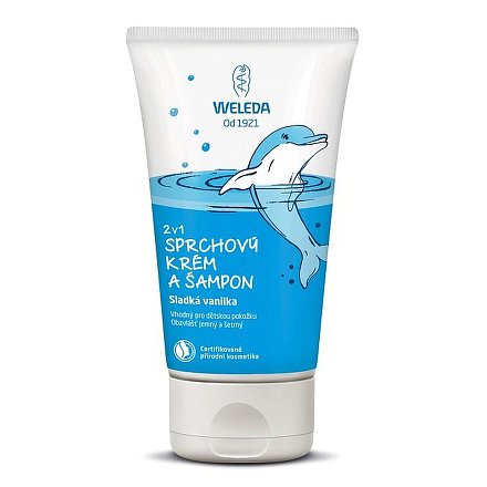 WELEDA 2v1 sprchový krém a šampon Sladká vanilka
