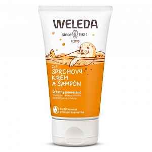 WELEDA 2v1 sprchový krém a šampon Šťastný pomeranč