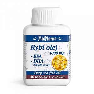 MedPharma Rybí olej 1000 mg+EPA+DHA tobolky 37
