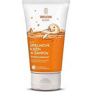 WELEDA 2v1 sprchový krém a šampon Šťastný pomeranč