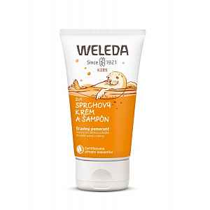 WELEDA 2v1 sprchový krém a šampon Šťastný pomeranč