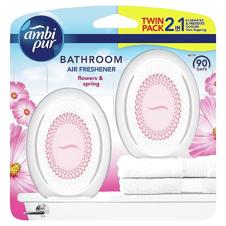 Ambi Pur Bathroom Flowers and Spring Osvěžovač Vzduchu  2 x 7,5 ml