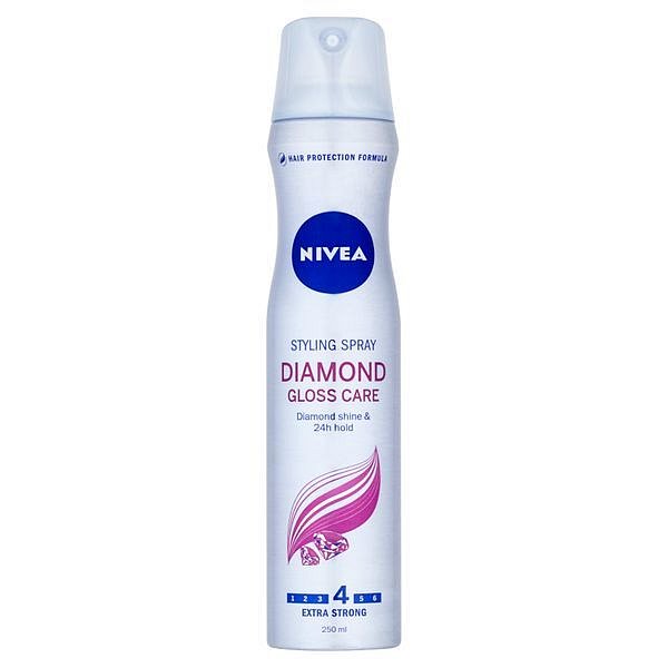 Nivea Lak na vlasy pro oslňující lesk vlasů Diamond Gloss  250 ml